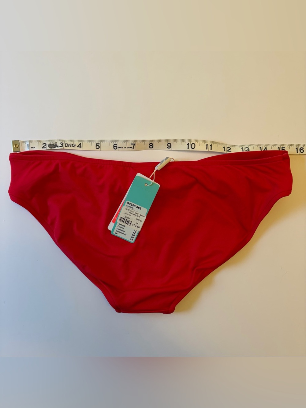 Seafolly Collective Twist Band Mini Hipster Bikini Bottom 10 NWT - Picture 4 of 7